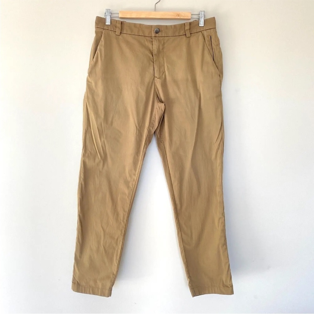 Lululemon Commission Pant Chino Beige Tan Sz 31 (Meas. 32X28.5)